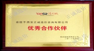 陽光城集團(tuán)-優(yōu)秀合作伙伴