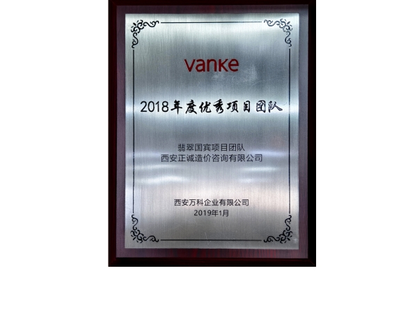 萬科-2018年度優(yōu)秀項(xiàng)目團(tuán)隊(duì)